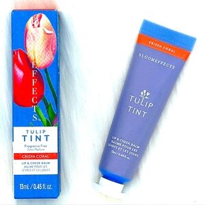 🔴 BLOOMEFFECTS Tulip Tint Lip & Cheek Balm - Crispa Coral